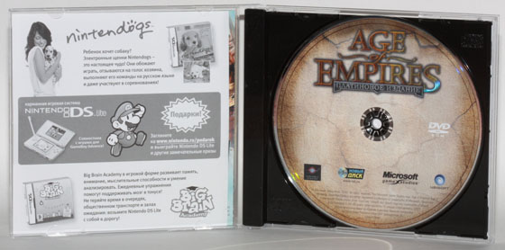 Age of Empires Platinum Edition открытая коробка, диск и документация. Переиздание современности