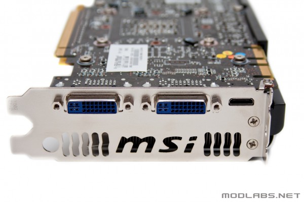 MSI GeForce N465 GTX DVI and logo