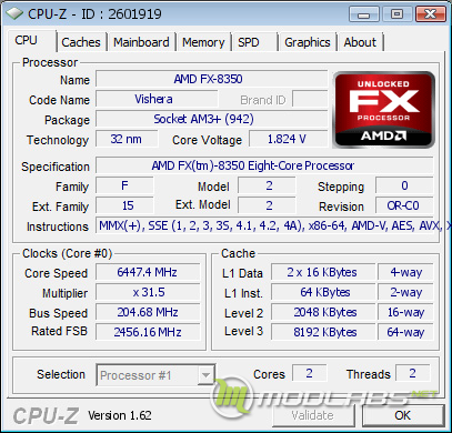 Результаты разгона AMD FX 8350 Vishera