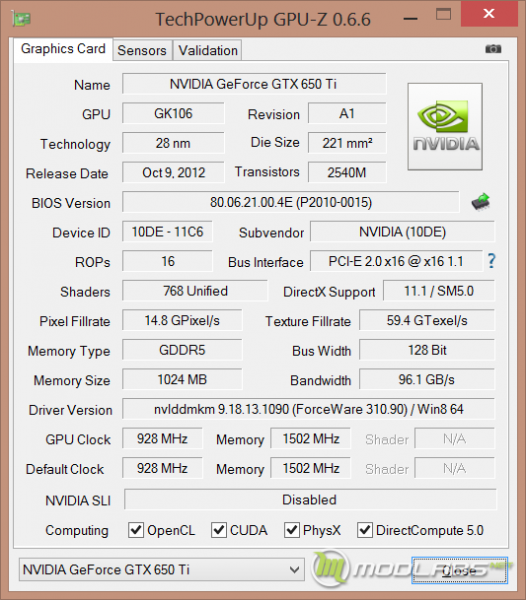 Видеокарта Inno3D GeForce GTX 650 Ti