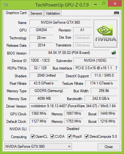 GeForce GTX 980