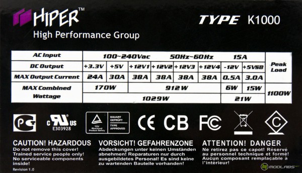 Hyper K1000 label