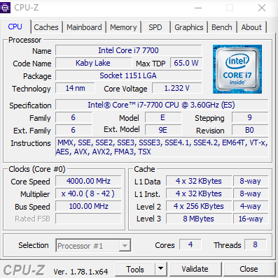 Intel Core i7-7700