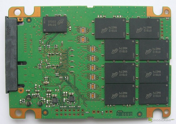 Crucial RealSSD C300 - PCB - сзади