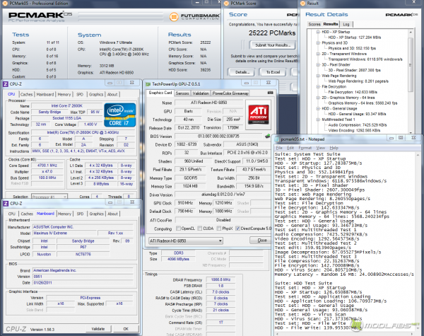 PCMark05 v1.2.2.1901 - Crucial RealSSD C300 @ P67 SATA2