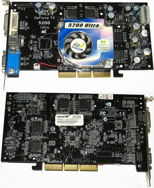 Inno3D Tornado Geforce FX 5200 Ultra 128Mb AGP