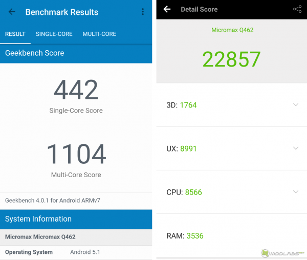 Micromax Canvas 5 Lite Q462