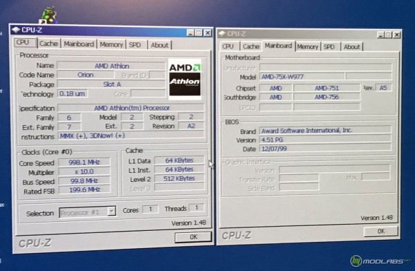 AMD Athlon 1000 МГц (Orion)