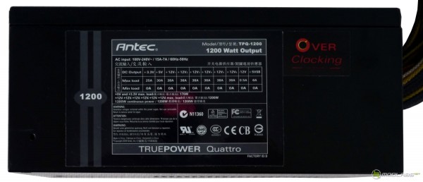 Antec Truepower Quattro 1200W Overclocking Edition