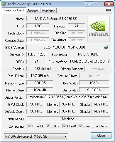 Galaxy GeForce GTX 560 SE