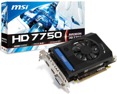 Видеокарта MSI Radeon HD 7750 с 2 Гбайт VRAM DDR3