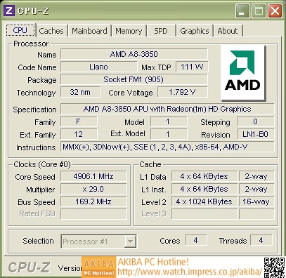 AMD A8-3850, A6-3650