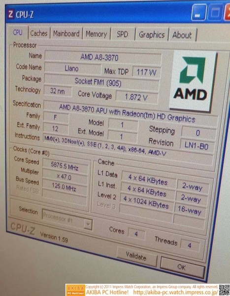 AMD A8-3870K