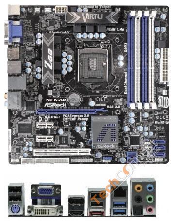 Материнская плата ASRock Z68 Pro3-M