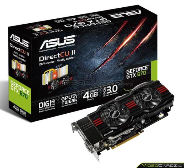 ASUS GeForce GTX 670 DirectCU II 4GB