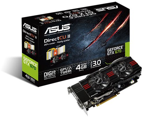 ASUS GeForce GTX 670 DirectCU II 4 Гб