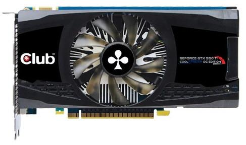 Видеокарта Club 3D GeForce GTX 550Ti CoolStream OC Edition 2 ГБ