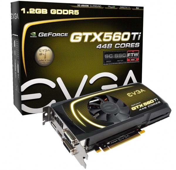 EVGA GTX 560 Ti 448 Cores FTW