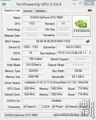 NVIDIA GeForce GTX 760M