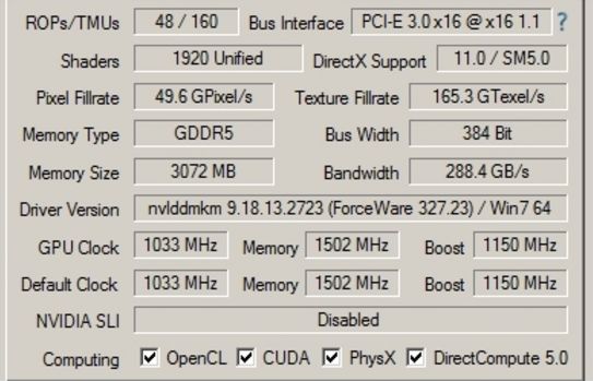 NVIDIA GeFore GTX 770 Ti