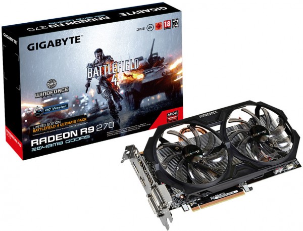 Gigabyte Radeon R9 270 GV-R927OC-2GD-GA