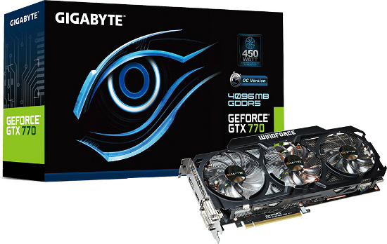 Gigabyte GeForce GTX 770 WindForce 3X 4 Гбайт