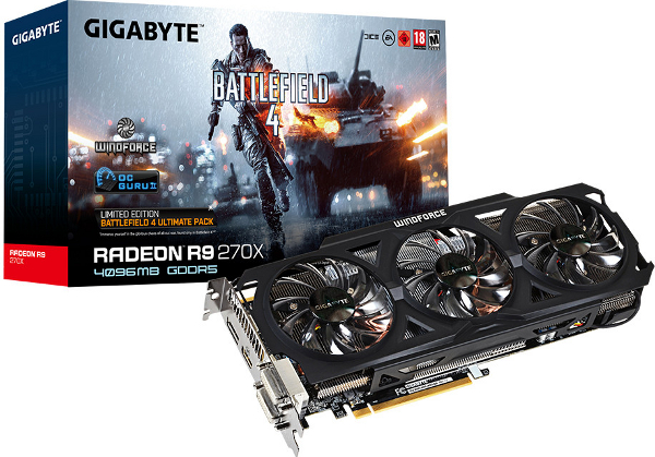 Gigabyte Radeon R9 270X OC 4 Гбайт