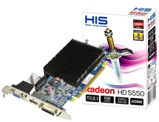 HIS Radeon HD 5550 Silence 1 Гб