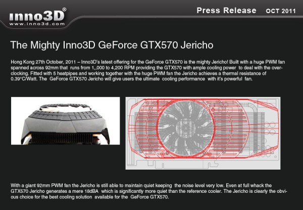 Inno3D GeForce GTX 570 TiGTX 560 Ti Jericho