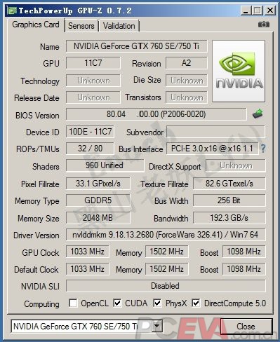 NVIDIA GeForce GTX 750 Ti