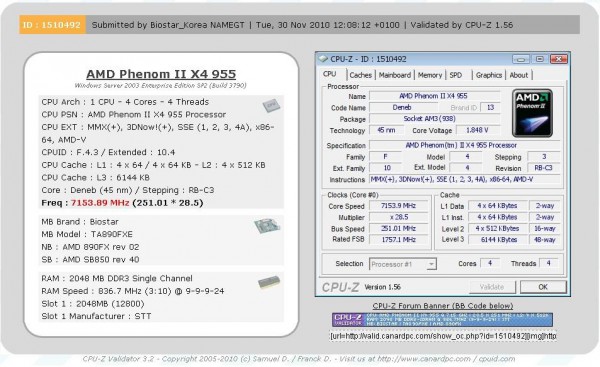 разгон Phenom II X4 955 Black Edition