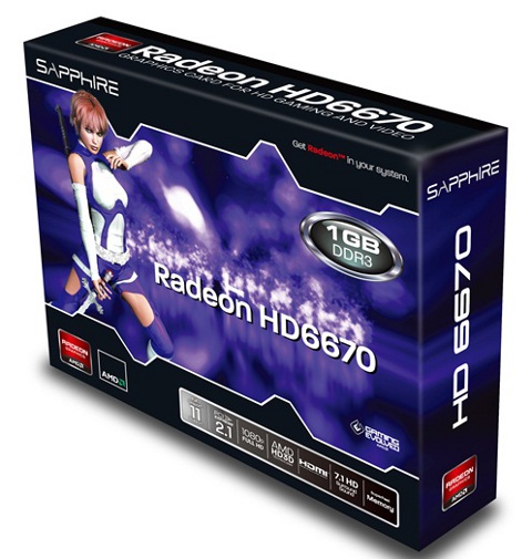 Sapphire HD 6670 1GB DDR3