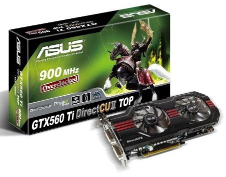 Видеокарта ASUS GeForce GTX 560 Ti DirectCU II