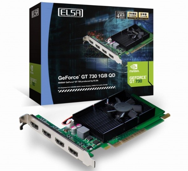 ELSA GeForce GT 730 1GB QD (GD730-1GERQD)