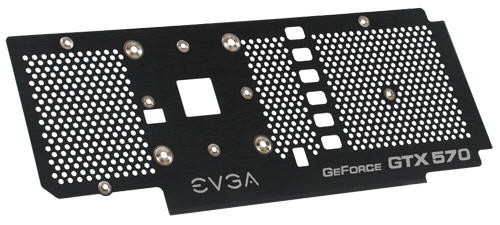 EVGA GeForce GTX 570 backplate