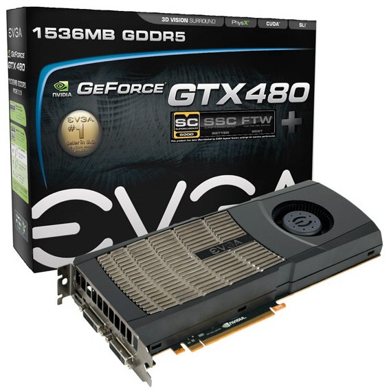 EVGA GeForce GTX 480 SuperClocked+