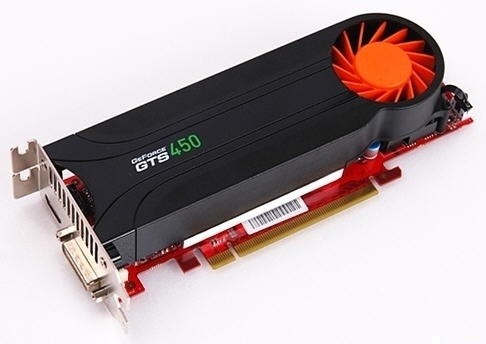 Низкопрофильная видеокарта Gainward GeForce GTS 450