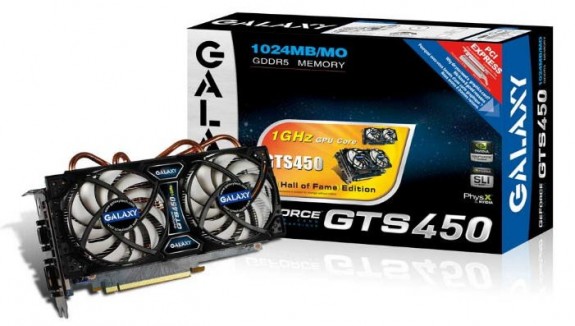 Видеокарта Galaxy GTS 450 Hall of Fame