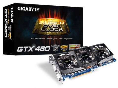 Видеокарта Gigabyte GeForce GTX 480 Super Overclock