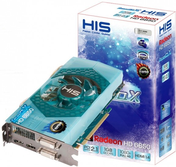 Видеокарта HIS Radeon HD 6850 IceQ X Turbo