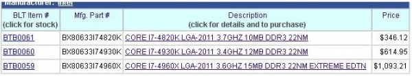 Core i7-4820K, i7-4930K и i7-4960X