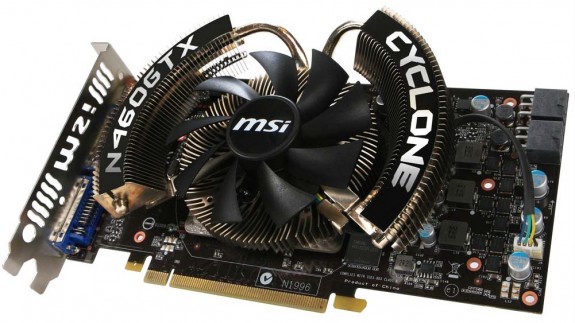 Видеокарта MSI GeForce GTX 460 Cyclone