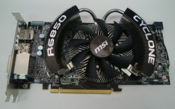 Видеокарта MSI Radeon HD 6850 Cyclone Power Edition