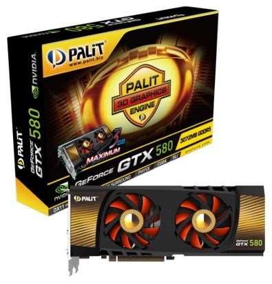 Видеокарта Palit GeForce GTX 580 3 ГБ