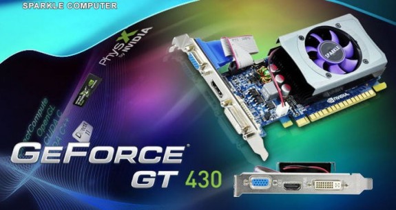 Видеокарта Sparkle GeForce GT 430 512 МБ