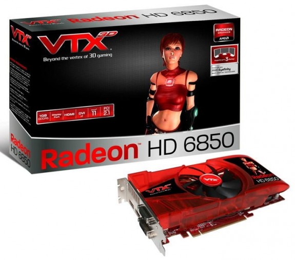 Видеокарта Vertex3D Radeon HD 6850