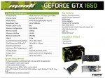 Manli GeForce GTX 1650 DDR6 Low Profile